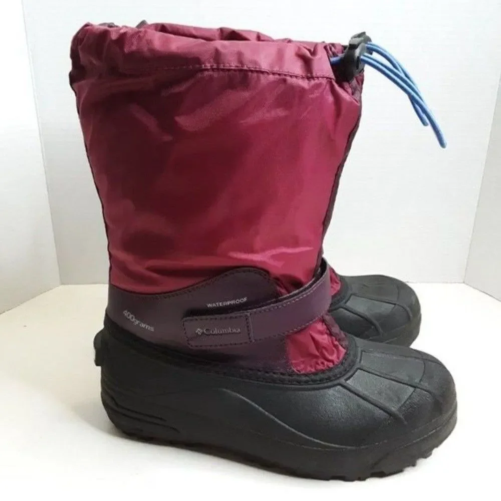 Columbia 400gr Big Girl 6 Red Purple Winter Boot